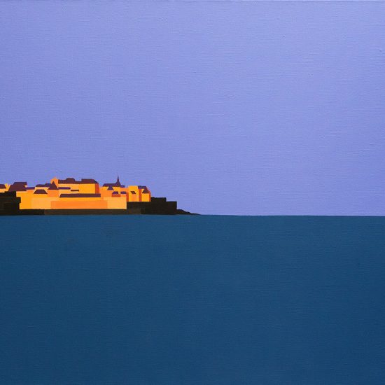 Saint Malo au soleil levant 92x65