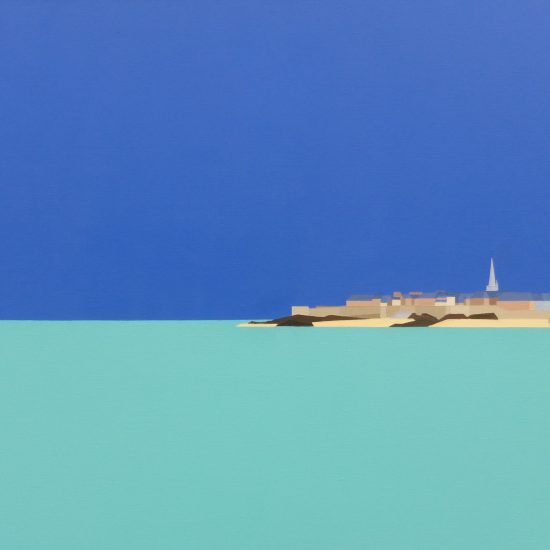 St Malo sur la mer turquoise 92x65