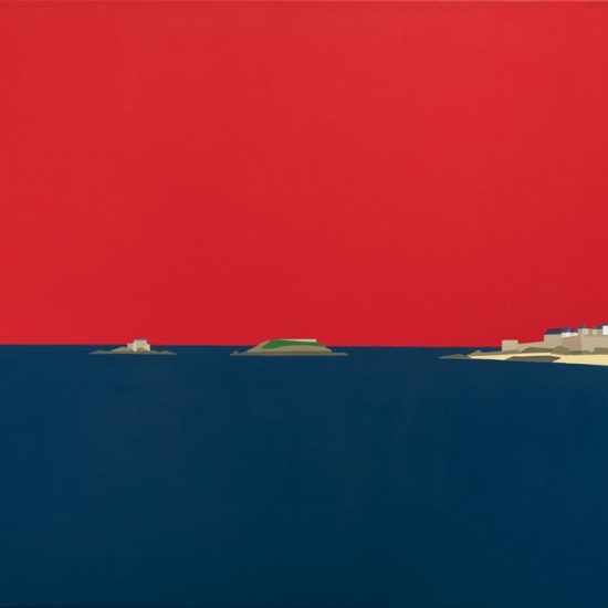 Saint Malo sous un ciel éclatant 92x65