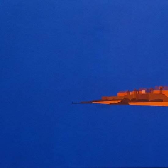 Couché de soleil sur St Malo 92x65